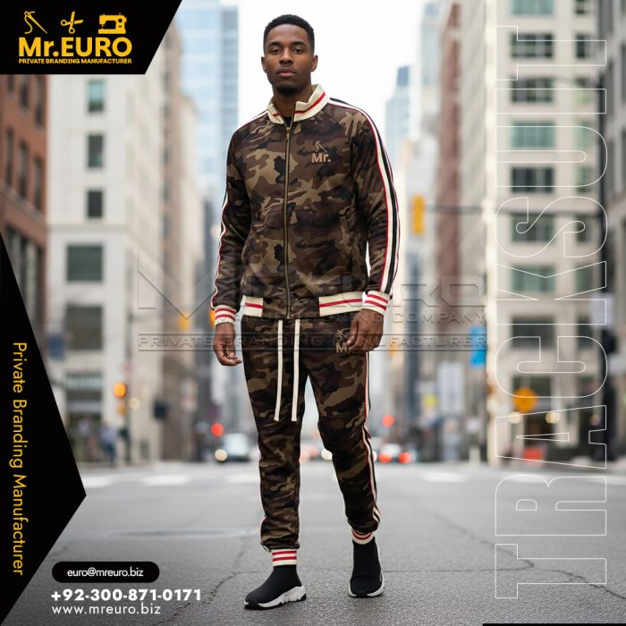 Military Style Jogger & Jacket Camouflage Tracksuit