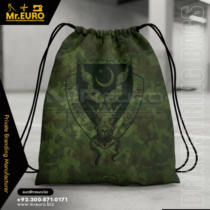 Camo Green Sublimation Drawstring Bag