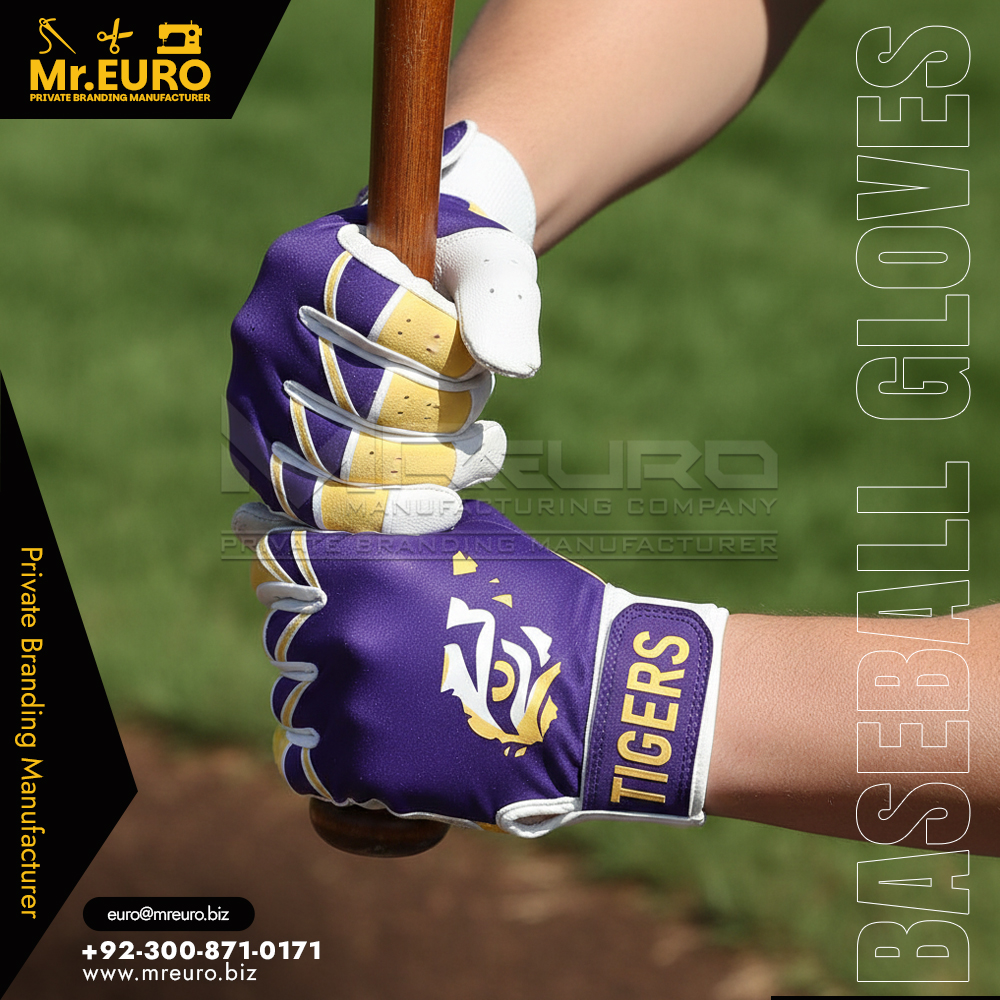 Sublimation Baseball Batting Gloves Game Ready