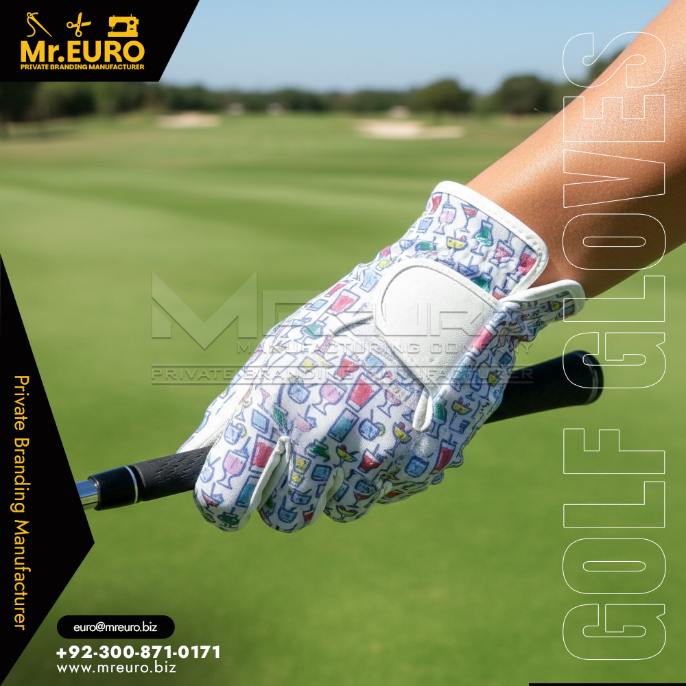 Pattern Design Sublimation Golf Gloves